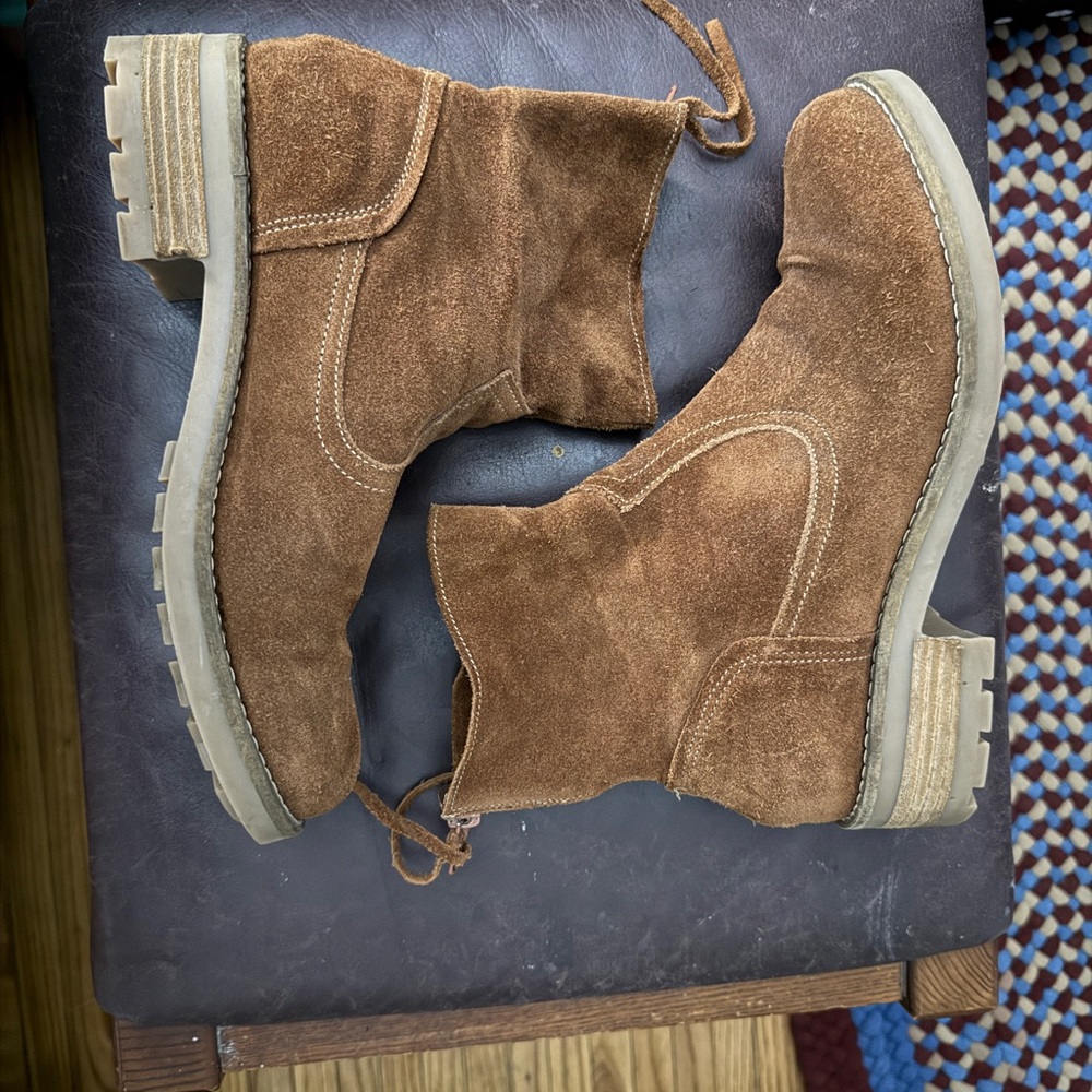 ANTONIO MELANI Brown Suede Ankle Boots